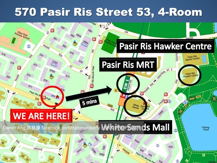 Blk 570 Pasir Ris Street 53 (Pasir Ris), HDB 4 Rooms #201565332